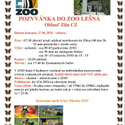 Zájazd do ZOO Lešná 2026 - plagát