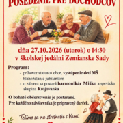 Posedenie pre dôchodcov 2026 - plagát podujatia