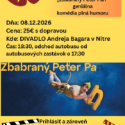 Zbabraný Peter Pan - pozvánka na divadelné predstavenie